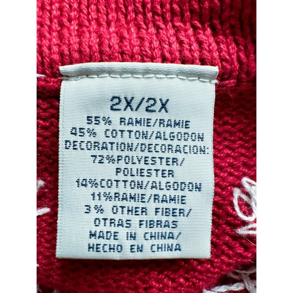 Vintage Ugly Christmas Sweater Vest Unique Oversized Holiday 2X - Picture 11 of 12